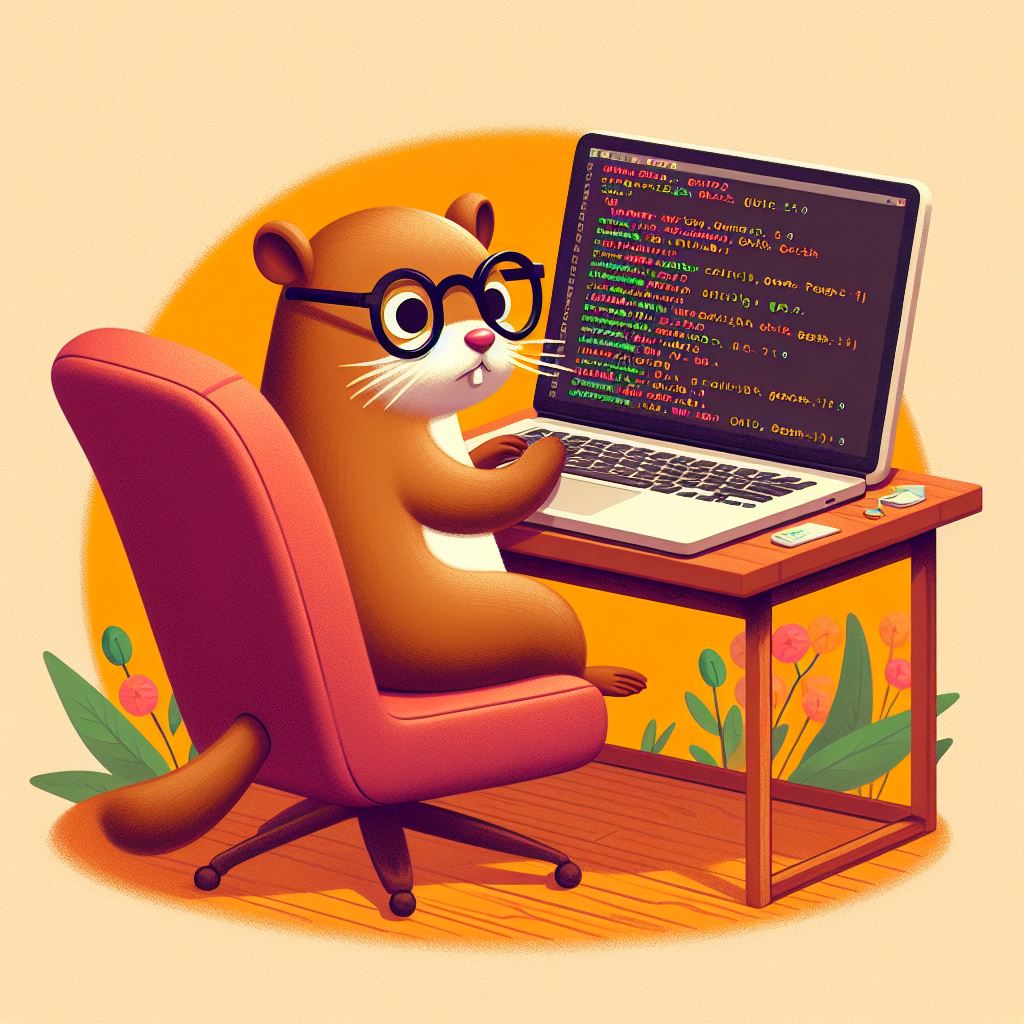 A gopher doing
bioinformatics